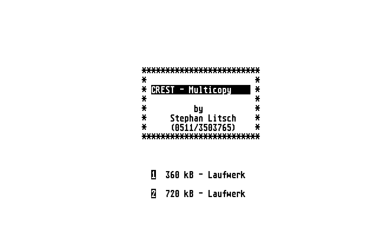 Crest Multicopy — screenshot 1